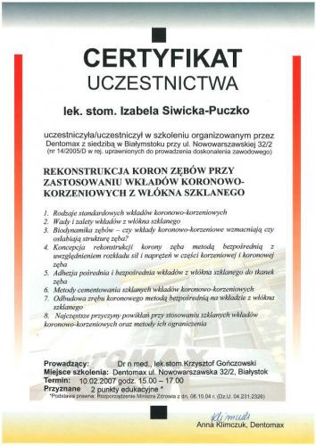 stomatolog-bialystok-Izabela-Siwicka-Puczko-certyfikat-09-2 5404e2315e2d2