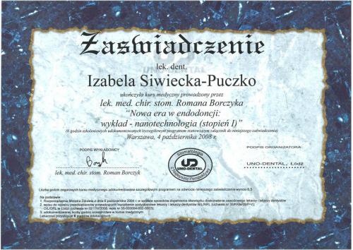 stomatolog-bialystok-Izabela-Siwicka-Puczko-certyfikat-16-2 5404e23ca1cd1