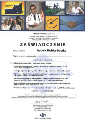 stomatolog-bialystok-Izabela-Siwicka-Puczko-certyfikat-18-2 5404e23ff398d