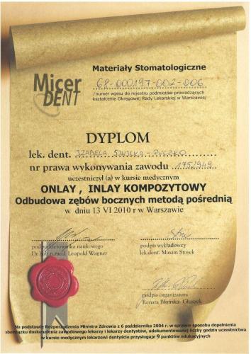 stomatolog-bialystok-Izabela-Siwicka-Puczko-certyfikat-25-2 5404e247d31ee